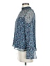 Xhilaration 100% Polyester Blue Long Sleeve Blouse Size M - photo 5