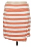 Athleta Stripes Orange Casual Skirt Size M - photo 1