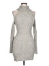 Illa Illa 100% Acrylic Silver Turtleneck Sweater Size L - photo 1