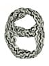 Unbranded Chevron-herringbone Gray White Scarf One size - photo 1