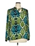 New Directions 100% Polyester Green Long Sleeve Blouse Size XL - photo 1
