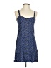 Express Outlet 100% Rayon Polka Dots Blue Casual Dress Size XS - photo 1