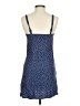 Express Outlet 100% Rayon Polka Dots Blue Casual Dress Size XS - photo 2