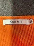 Knit Mix Orange Short Sleeve Top Size M - photo 7