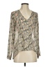 Pins and Needles 100% Polyester Floral Multi Color Ivory Long Sleeve Blouse Size S - photo 1