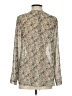 Pins and Needles 100% Polyester Floral Multi Color Ivory Long Sleeve Blouse Size S - photo 2