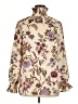 Tuckernuck 100% Polyester Floral Ivory Long Sleeve Blouse Size XL - photo 1