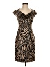 Kay Unger 100% Polyester Animal Print Brown Cocktail Dress Size 2 - photo 1