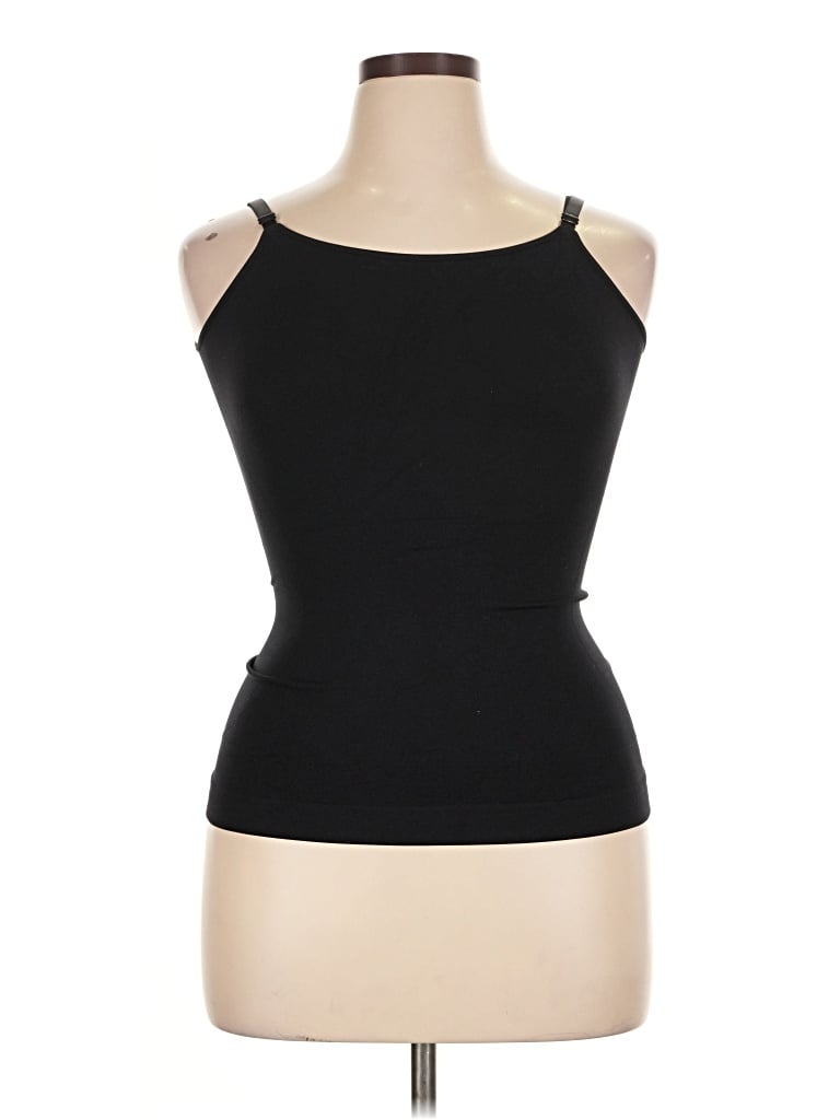 Pre-owned Shapermint Tank Top Black Halter Neckline Tops