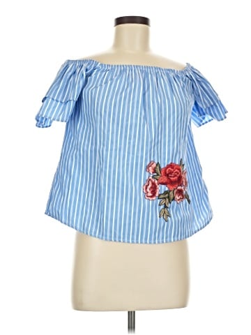 Papaya Short Sleeve Blouse (view 1)