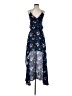 Karina Grimaldi Floral Blue Cocktail Dress Size XS - photo 1