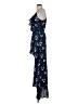 Karina Grimaldi Floral Blue Cocktail Dress Size XS - photo 5