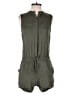 a.n.a. A New Approach 100% Rayon Solid Green Romper Size S - photo 1
