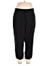 Rafaella Solid Black Casual Pants Size 12 - photo 1
