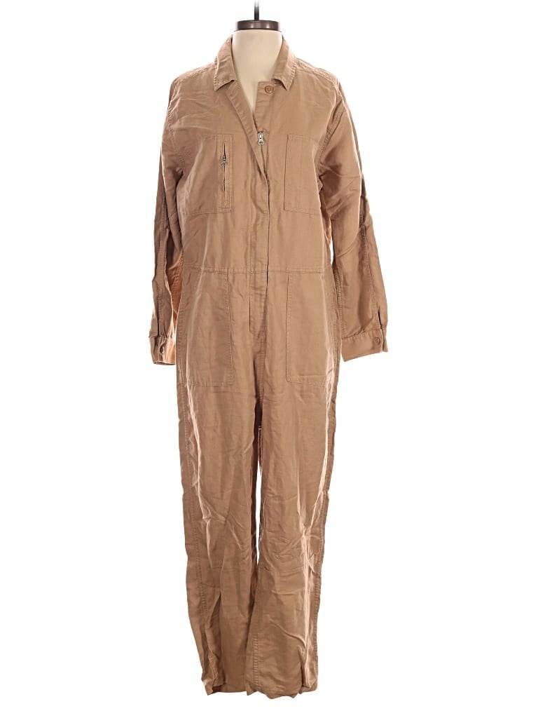 Pre-owned Quince Jumpsuit In Brown