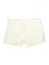 Ann Taylor 100% Cotton Chevron-herringbone Ivory Shorts Size 10 - photo 2