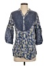 Assorted Brands Blue 3/4 Sleeve Blouse Size 0 - photo 1