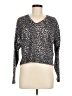 Freshman 1996 100% Polyester Animal Print Silver Pullover Sweater Size M - photo 1