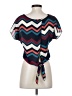 A'gaci Blue Short Sleeve Blouse Size S - photo 2