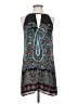 Olivaceous 100% Polyester Paisley Blue Casual Dress Size S - photo 1