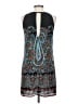 Olivaceous 100% Polyester Paisley Blue Casual Dress Size S - photo 2