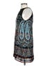 Olivaceous 100% Polyester Paisley Blue Casual Dress Size S - photo 5