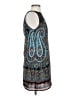 Olivaceous 100% Polyester Paisley Blue Casual Dress Size S - photo 4