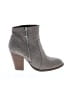 Just Fab Gray Tan Ankle Boots Size 6 - photo 1