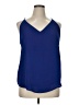 EVERA B 100% Polyester Blue Sleeveless Blouse Size XL - photo 1