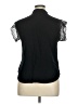 Amaryllis 100% Cotton Black Short Sleeve Blouse Size XL - photo 2
