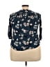 Torrid 100% Rayon Blue 3/4 Sleeve Blouse Size 2X Plus (2) - photo 2