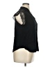 Amaryllis 100% Cotton Black Short Sleeve Blouse Size XL - photo 4