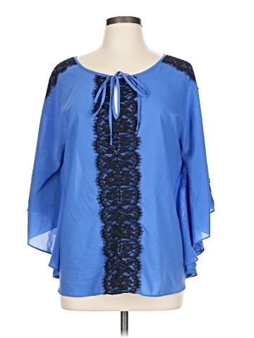 Nicole by Nicole Miller 3/4 Sleeve Blouse (view 1)