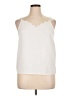 Unbranded 100% Polyester Ivory Sleeveless Blouse Size XL - photo 1