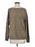 Nine Britton Animal Print Brown Pullover Sweater Size S - photo 1