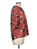 MELLODAY Brown 3/4 Sleeve Blouse Size M - photo 4