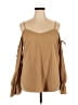 YOINS Brown 3/4 Sleeve Blouse Size XXL - photo 1