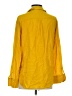 Zara Yellow 3/4 Sleeve Button-Down Shirt Size S - photo 2