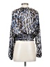 MICHAEL Michael Kors Blue Long Sleeve Blouse Size S - photo 2