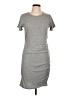 Assorted Brands Solid Gray Casual Dress Size L - photo 1
