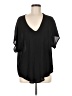 Lush 100% Polyester Black Short Sleeve T-Shirt Size M - photo 1