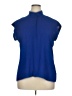 The Limited 100% Polyester Blue Short Sleeve Blouse Size XL - photo 1