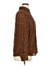 The Limited 100% Polyester Animal Print Brown Long Sleeve Blouse Size XL - photo 4