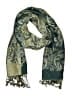 Unbranded Paisley Green Teal Scarf One size - photo 1
