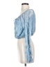 Honey Punch 100% Polyester Blue Long Sleeve Blouse Size S - photo 5
