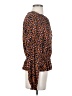 Sanctuary 100% Rayon Animal Print Brown Long Sleeve Blouse Size S - photo 4