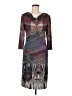 Muse Graphic Silver Cocktail Dress Size 6 - photo 1
