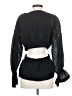 Something Navy Black 3/4 Sleeve Blouse Size S - photo 2