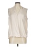 Pure & Good 100% Polyester Ivory Sleeveless Blouse Size L - photo 1