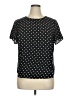 Cj Banks Polka Dots Black Short Sleeve Top Size 0X - photo 1